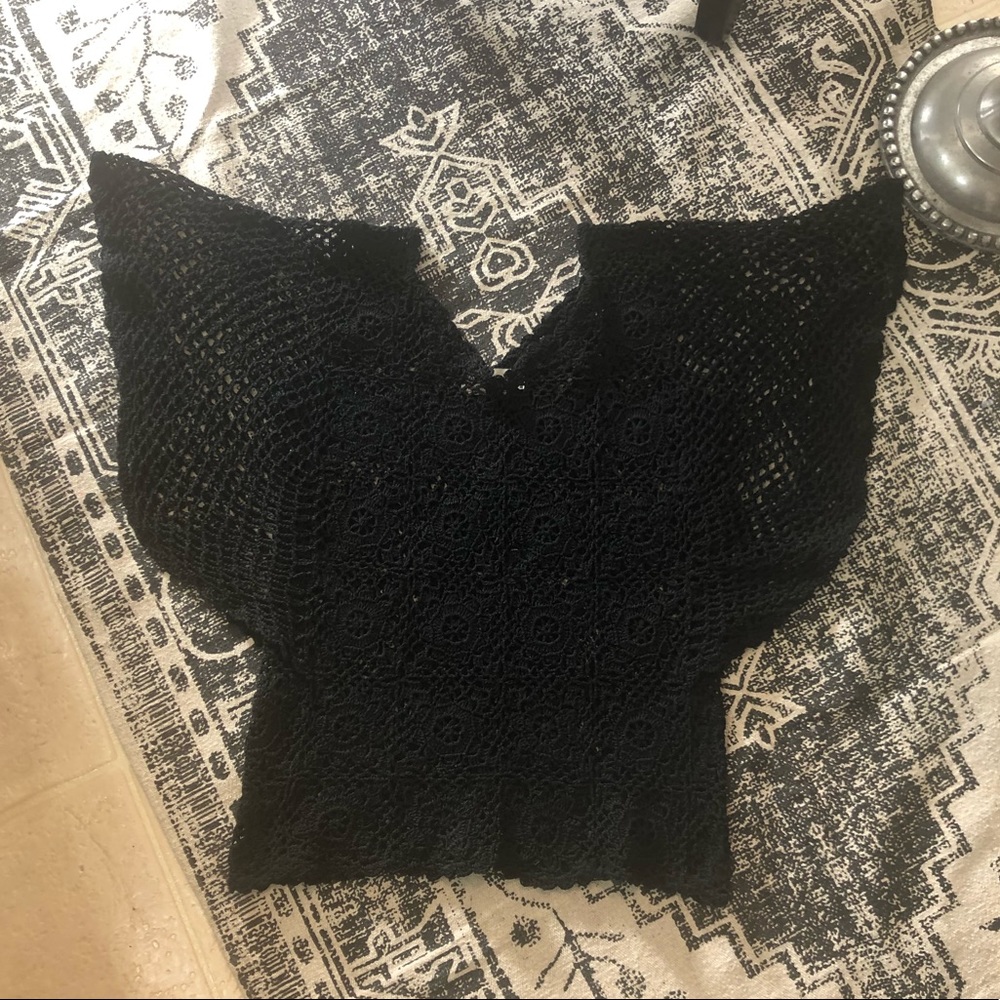 🥰VINTAGE CROCHET BLOUSE 👚 BY SK IMPORTS